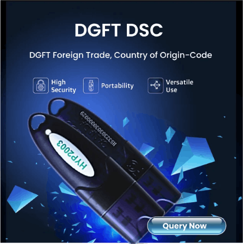 DGFT DSC CERTIFICATE